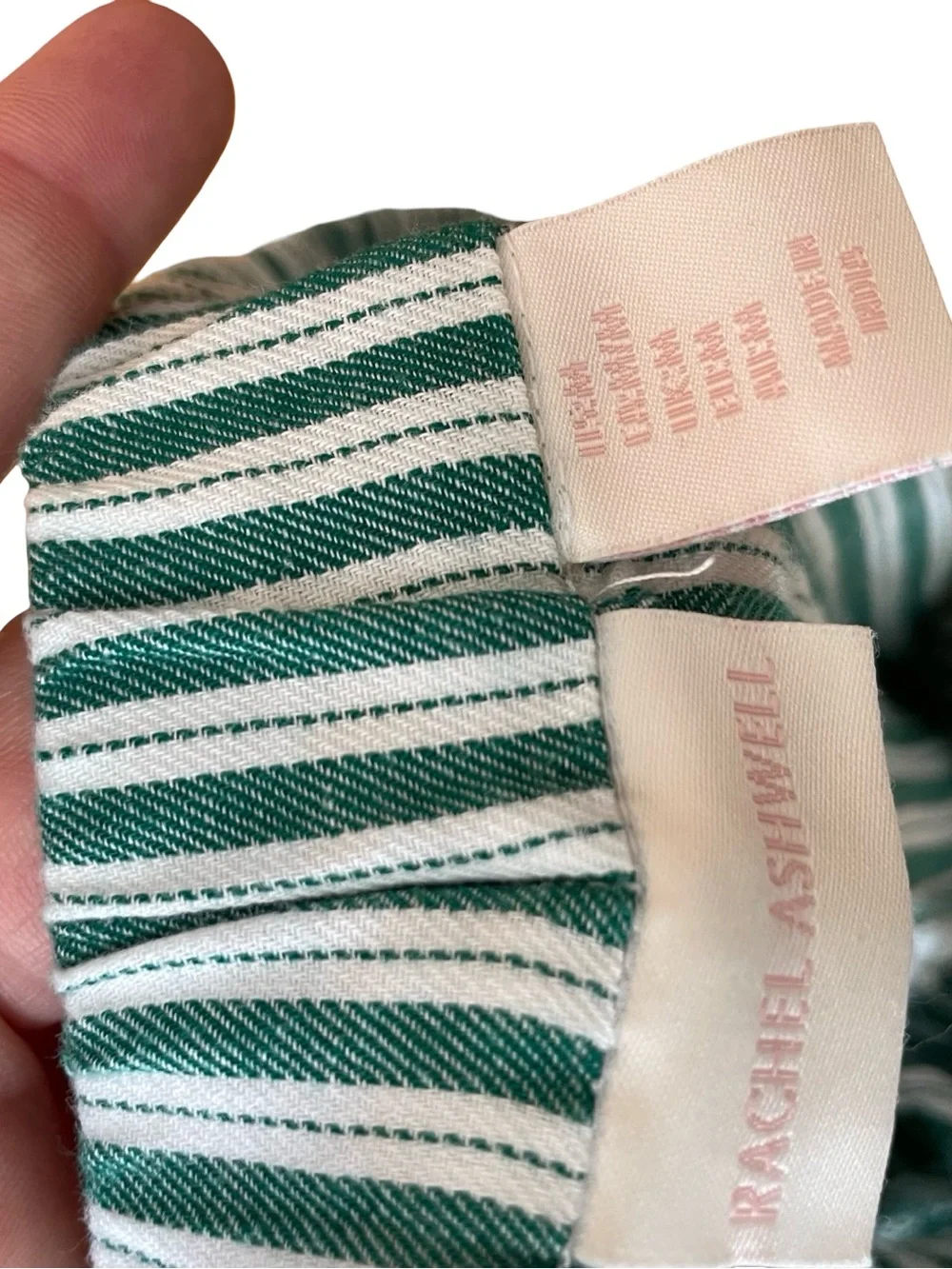 RACHEL ASHWELL Striped Peter Pan Collar Cottagecore Viral TikTok Pajama Set